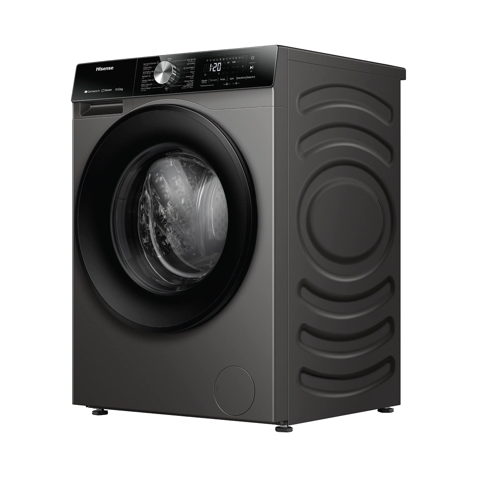 HISENSE Washer + Dryer 9/6 KG 1400RPM Inverter WIFI Titanium